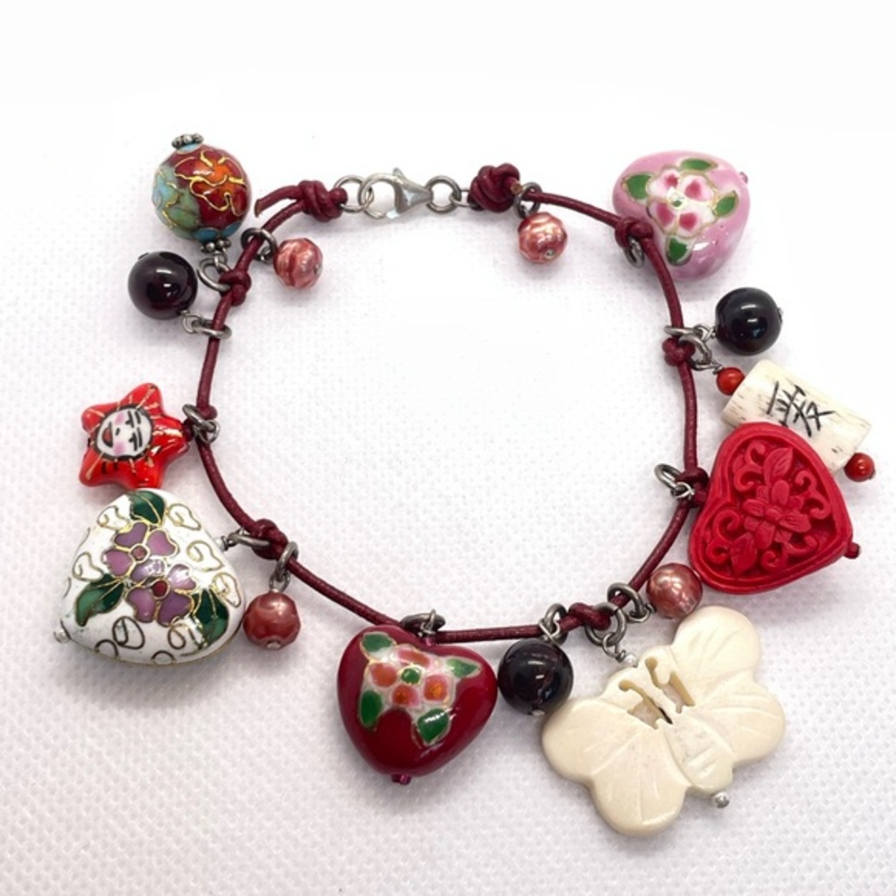 Unique gorgeous charm bracelet for adult (or child)! Exquisite Charms.